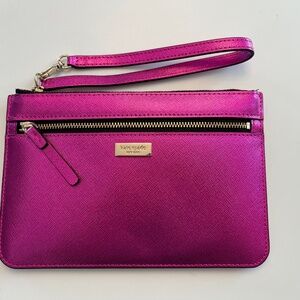 Kate Spade Laurel Way Party Wristlet Baja Rose NWT